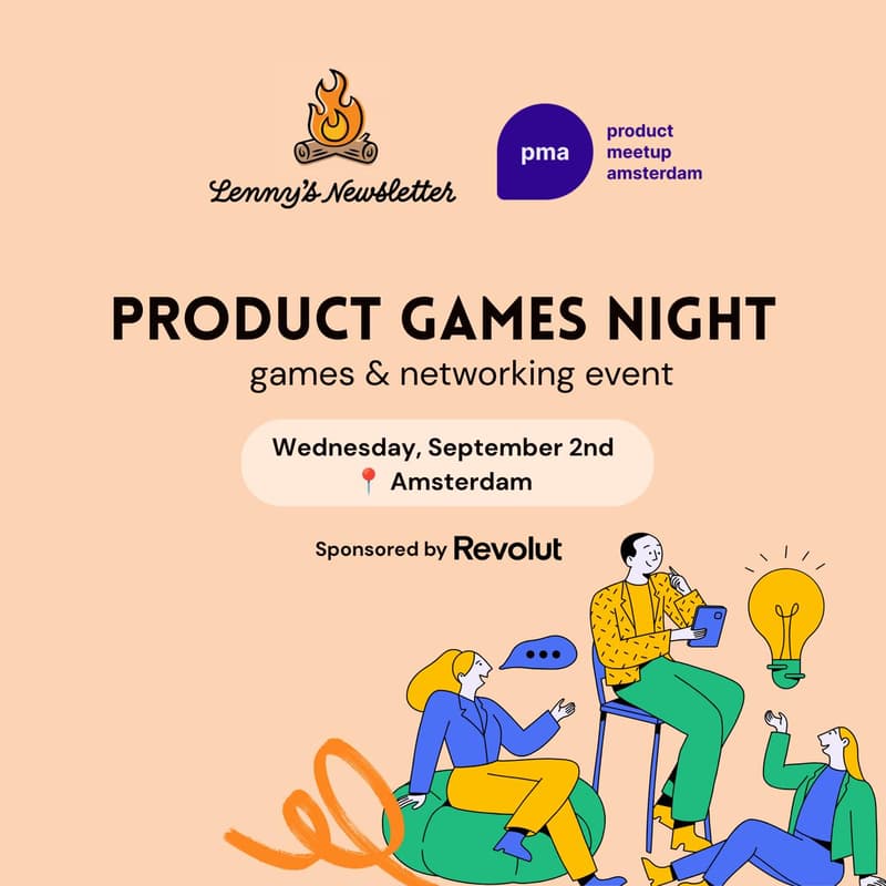 Cover Image for Lenny’s Newsletter Meetup in Amsterdam (with free drinks courtesy of Revolut)