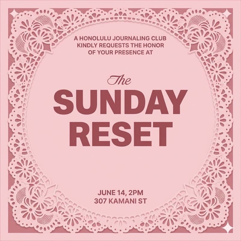 Cover Image for Sunday Reset with The Goods Journaling Club @ fishcake 🍥
