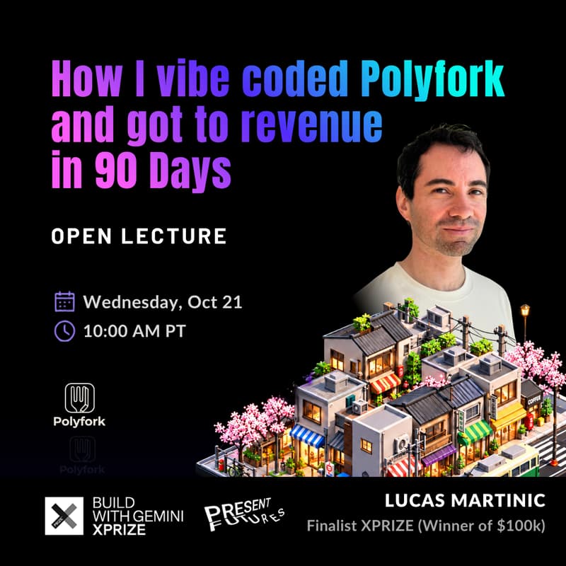 Cover Image for How I vibe coded Polyfork and got to revenue in 90 days