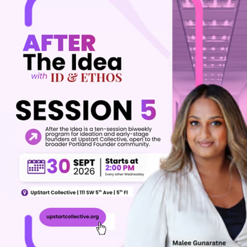 Cover Image for WORKSHOP: After the Idea Session 5