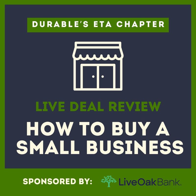Cover Image for Live Deal Review: How to Buy a Small Business