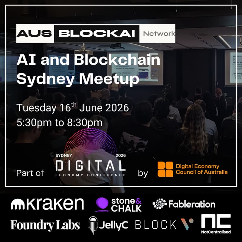 Cover Image for Aus Blockchain & AI Network (SYDNEY) - 16th June 2026