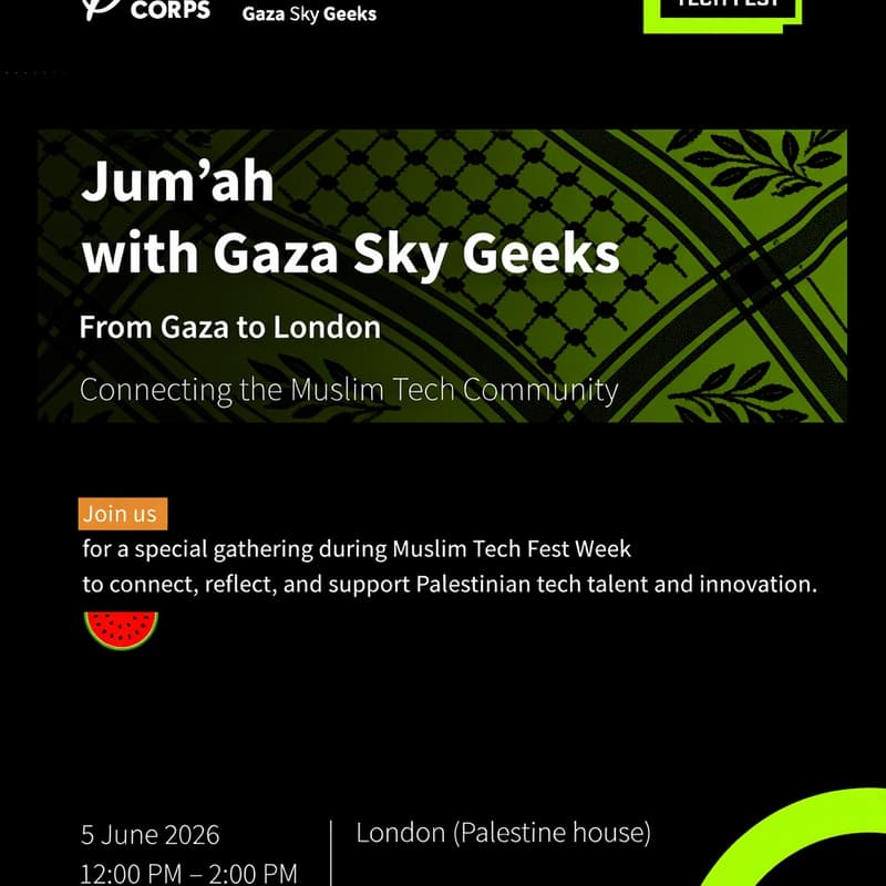 Cover Image for Jum'ah with Gaza Sky Geeks