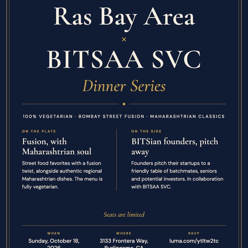 Cover Image for Ras Bay Area x BITSAA Pilot Dinner