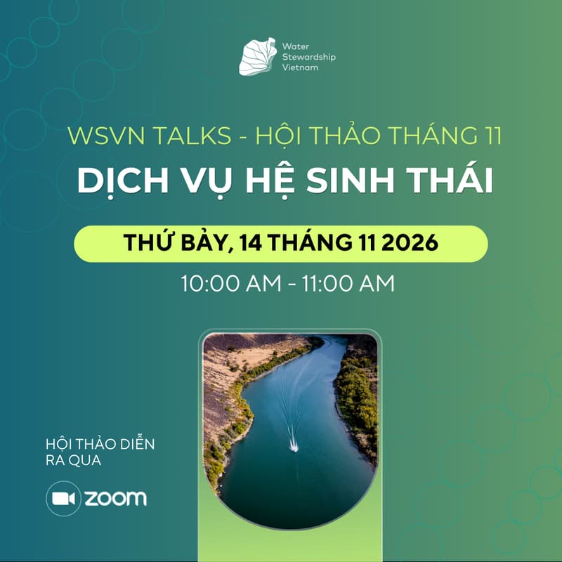 Cover Image for Webinar: Dịch Vụ Hệ Sinh Thái Nước