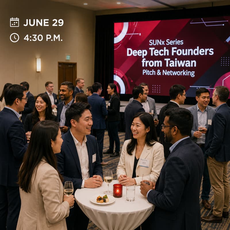 Cover Image for SUNx Series: Deep Tech Founders from Taiwan – Pitch & Networking