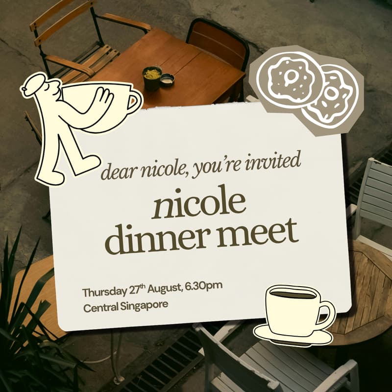Cover Image for nicole dinner meet!