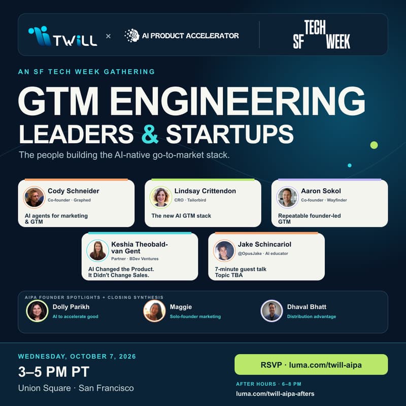 Cover Image for GTM Engineering Leaders & Startups | SF Tech Week