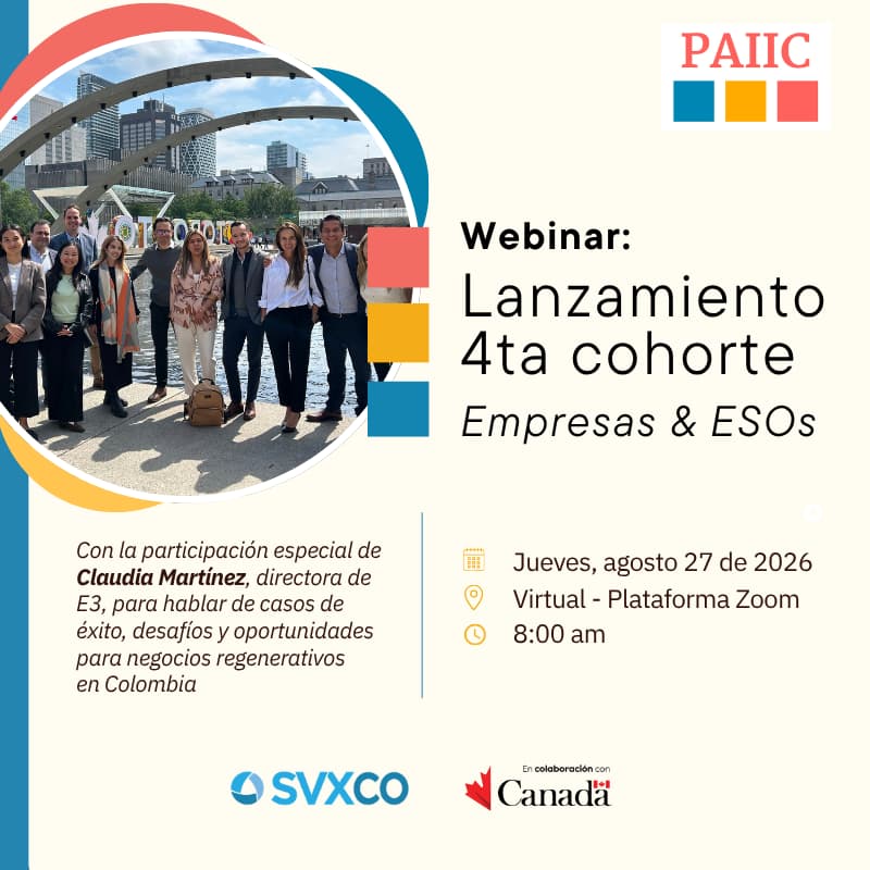 Cover Image for Webinar: Lanzamiento Cuarta Cohorte - Empresas & ESOs PAIIC