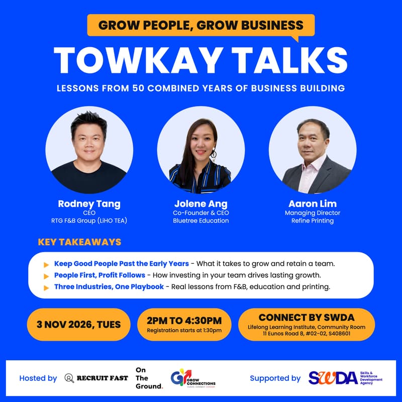 Cover Image for Towkay Talks 6 - Grow People, Grow Business