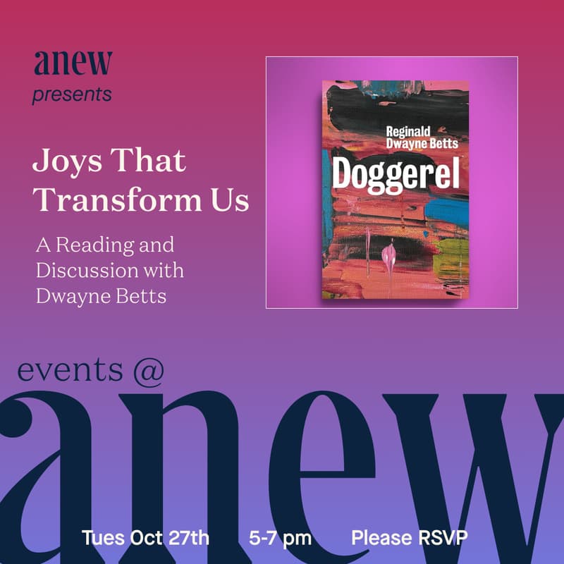 Cover Image for Joys That Transform Us: A Reading and Discussion with Dwayne Betts