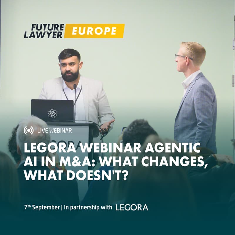 Cover Image for Future Lawyer Europe Germany | Legora Webinar | Agentic AI in M&A: What Changes, What Doesn't?