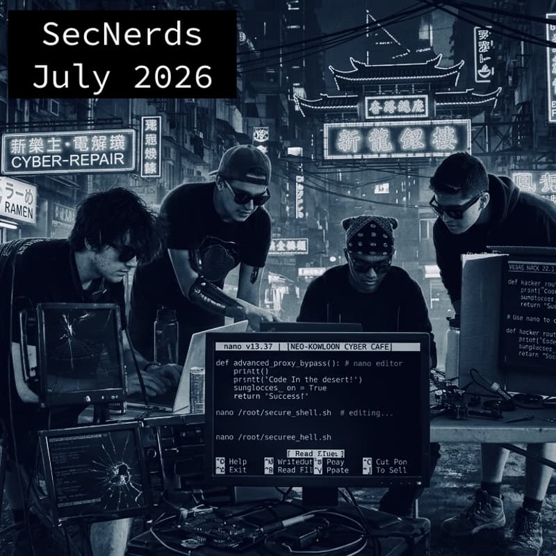 Cover Image for Sec Nerds: July 2026