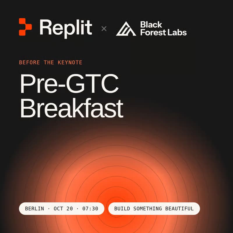 Cover Image for Replit × Black Forest Labs Pre-GTC Breakfast