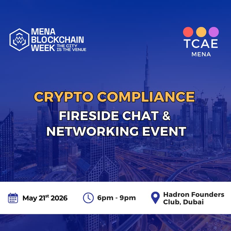 Cover Image for Crypto Compliance Fireside Chat & Networking Event