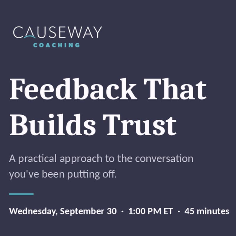 Cover Image for Feedback That Builds Trust
