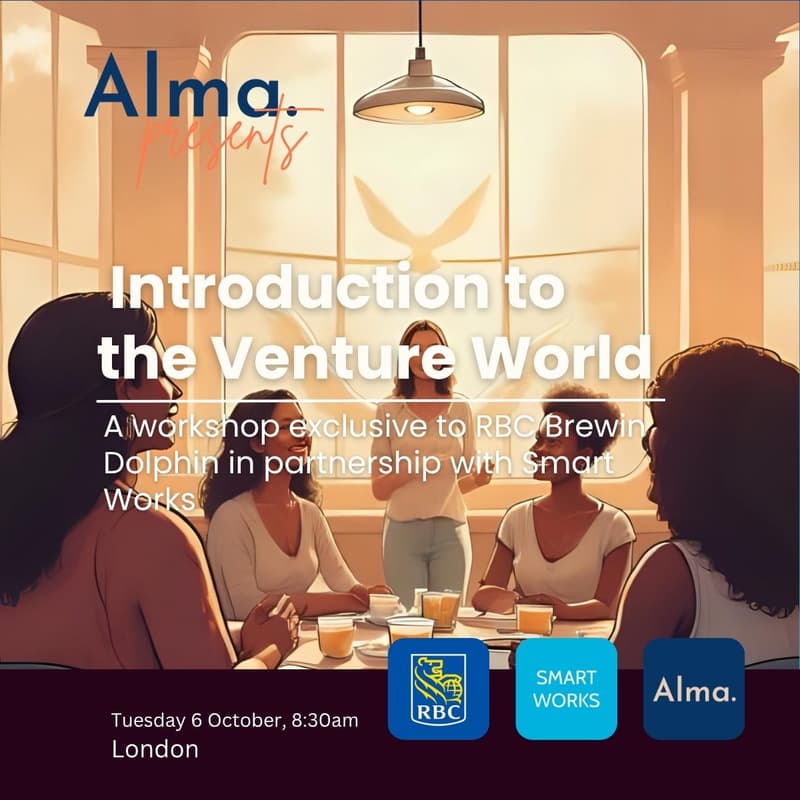 Cover Image for Introduction to Alma & the Venture World: A workshop exclusive to RBC Brewin Dolphin & Smart Works