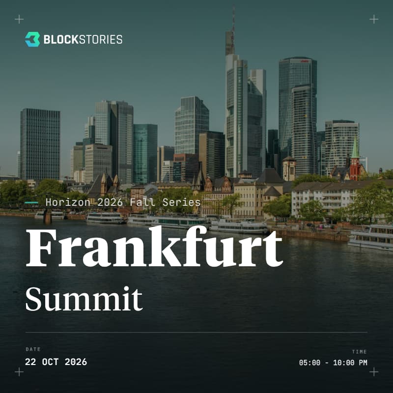 Cover Image for Blockstories Horizon 2026: Frankfurt Summit 🇩🇪