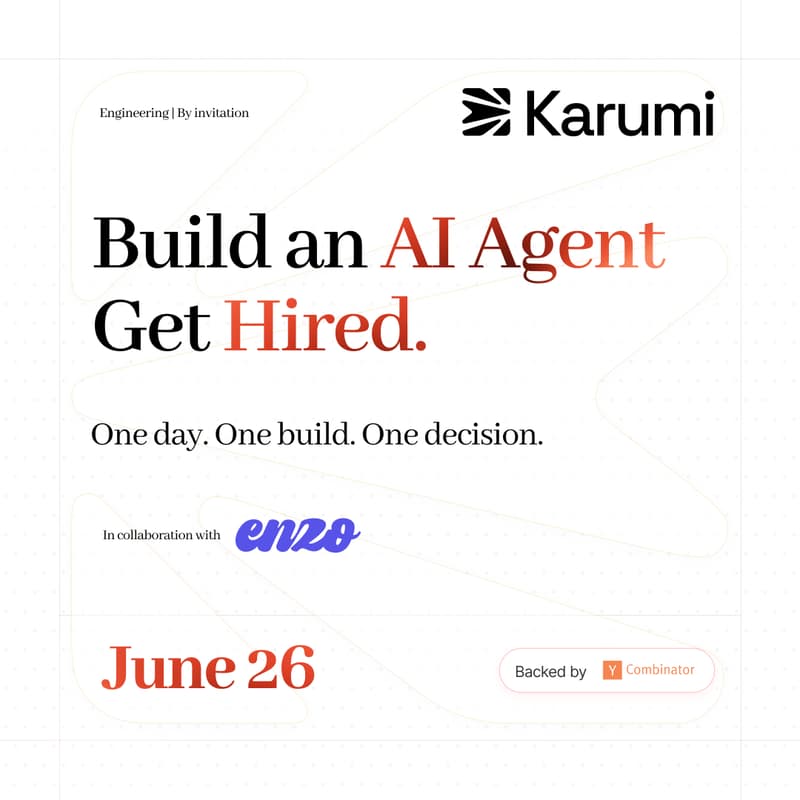 Cover Image for Karumi Express Lane: Build an AI Agent. Get Hired.