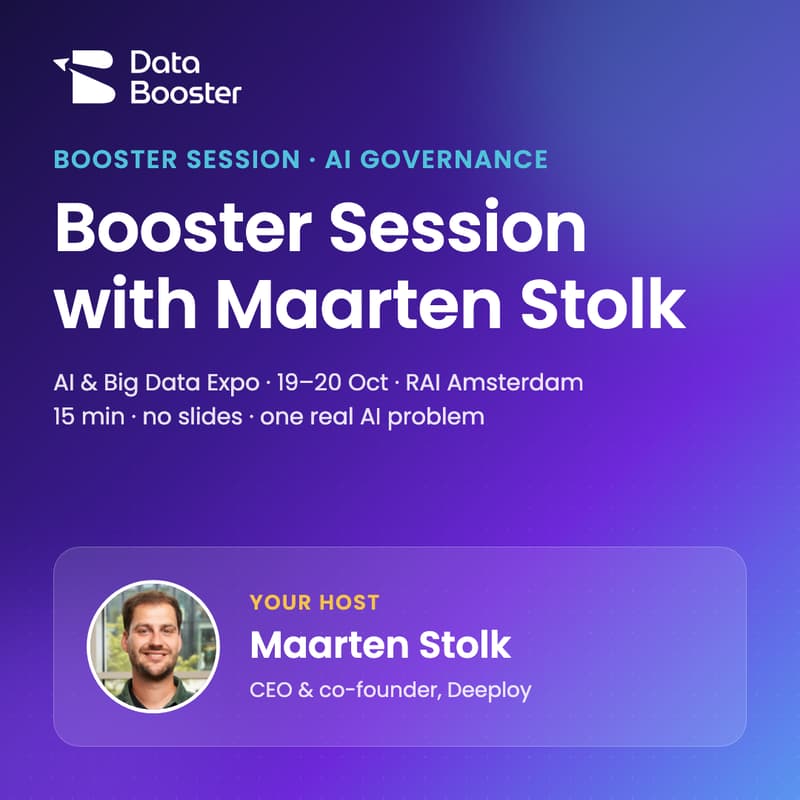 Cover Image for Booster Session (AI Governance): With Maarten Stolk
