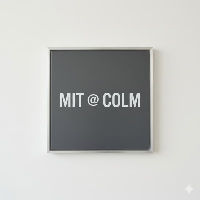 Cover Image for MIT @ COLM