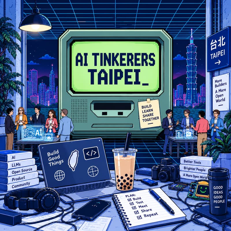 Cover Image for AI Tinkerers Taipei — Kickoff: Technical Show-and-Tell