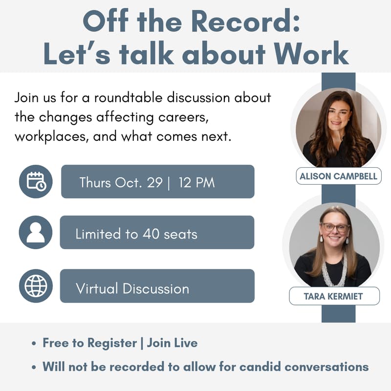 Cover Image for Off the Record: Let’s talk about Work