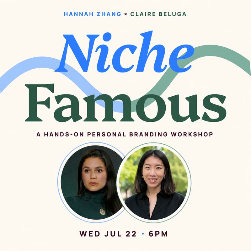 Cover Image for Niche Famous: a hands-on personal branding workshop