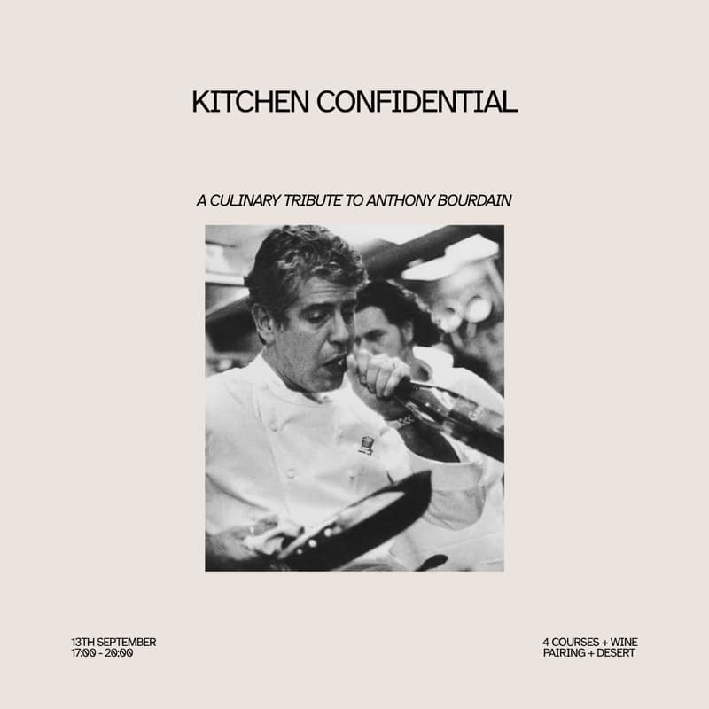 Cover Image for Warsaw Supper Club: Kitchen Confidential, A Culinary Tribute To Anthony Bourdain