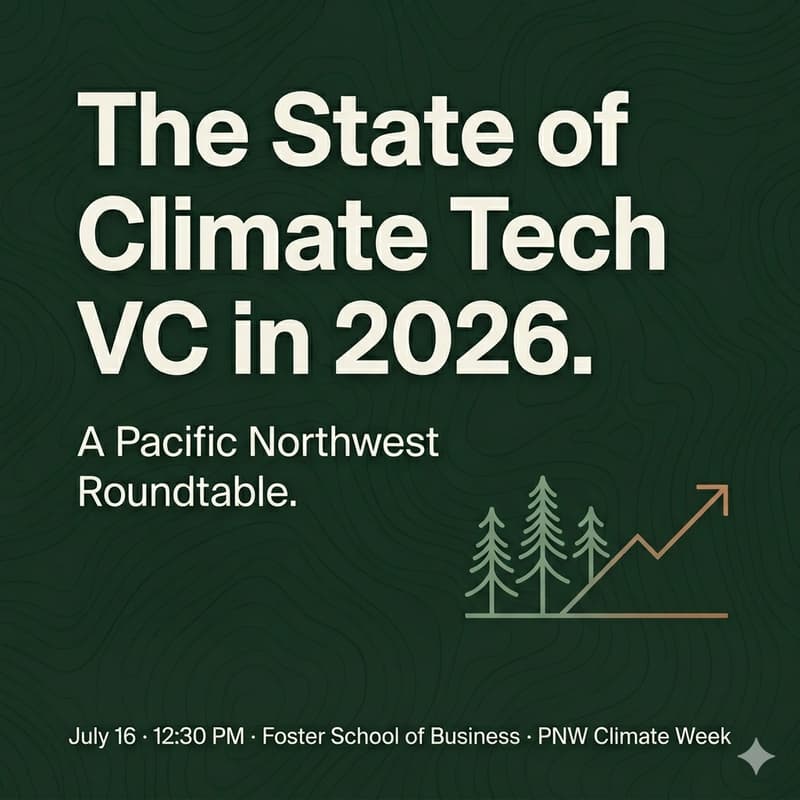 Cover Image for State of Climate Tech VC in the PNW 2026 Round Table - Live Podcast Recording