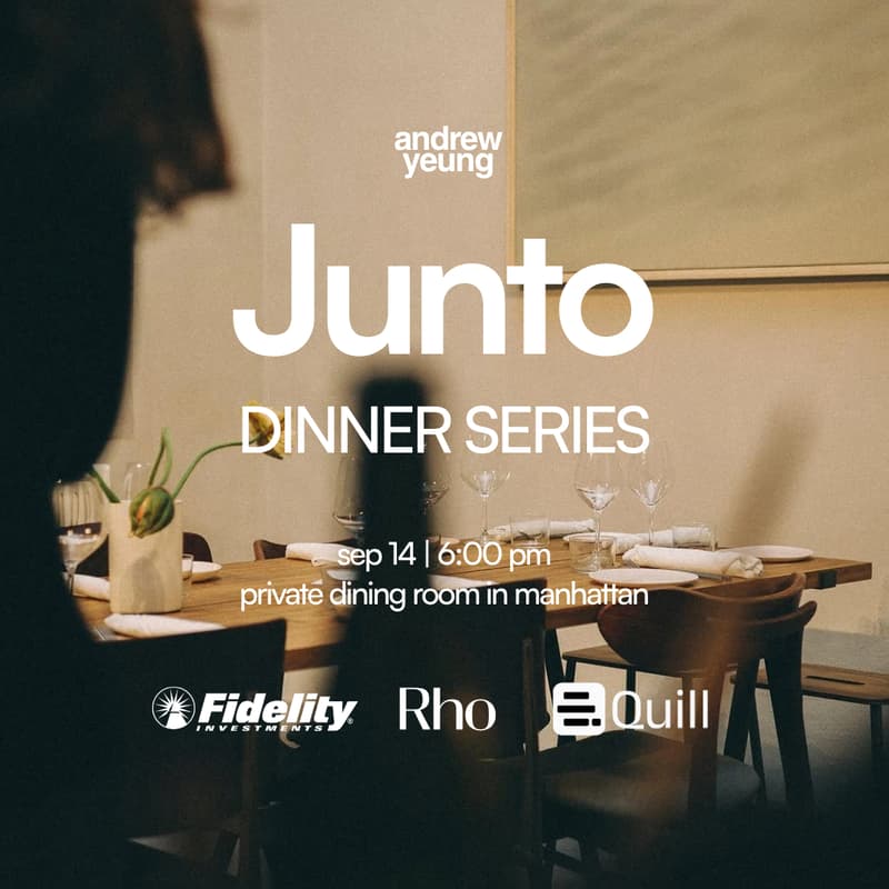 Cover Image for Junto Founder Dinner (Hosted by Andrew & Friends)