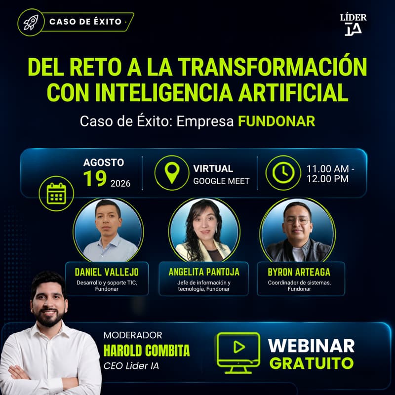 Cover Image for Webinar: 🚀 Del reto a la transformación con Inteligencia Artificial