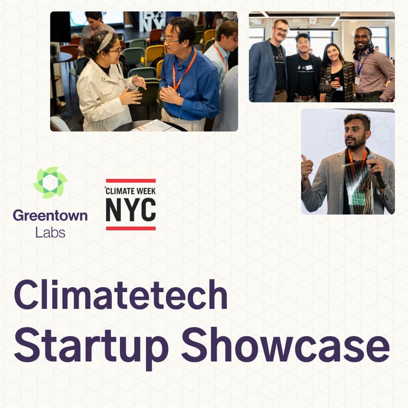 Cover Image for Climatetech Startup Showcase at Climate Week NYC