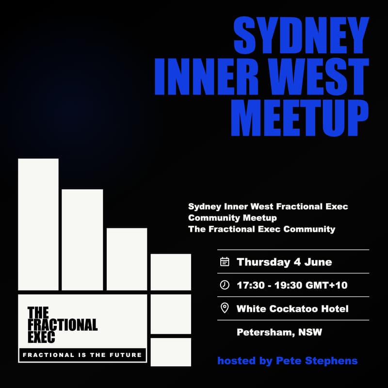 Cover Image for Sydney Inner West Fractional Exec Community Meetup