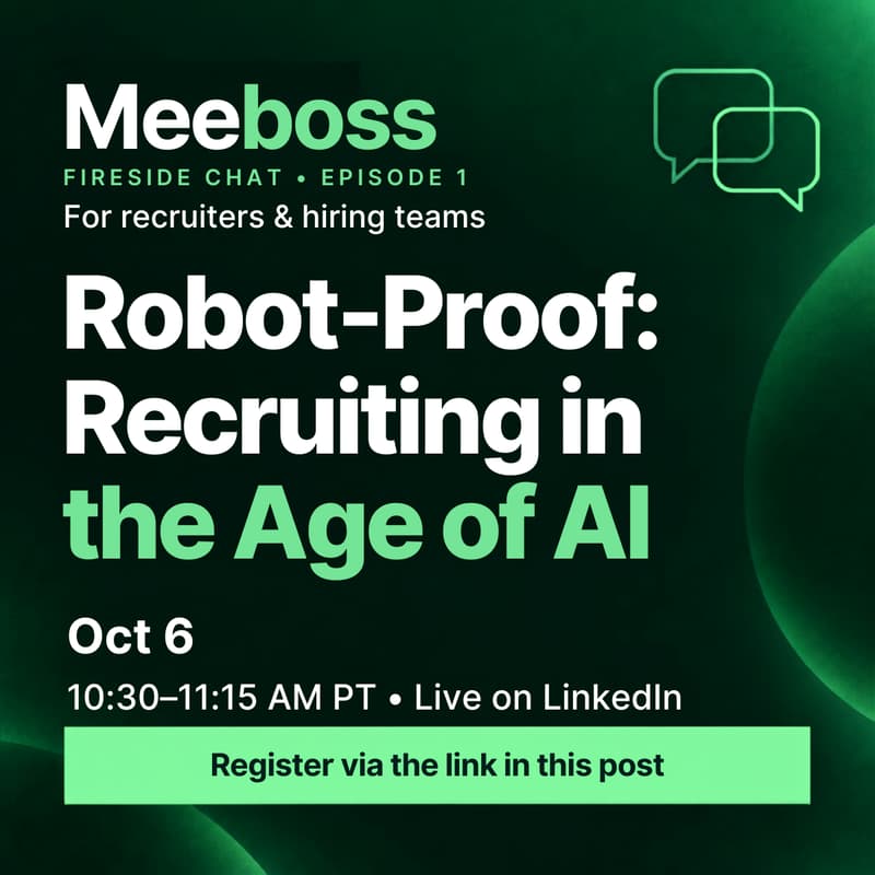 Cover Image for Fireside Chat Mini-Series | Robot-Proof: Recruiting in the Age of AI