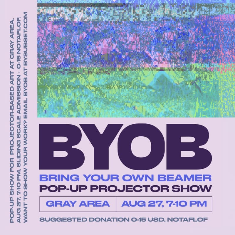 Cover Image for BYOB (Bring Your Own Beamer) Pop-Up Projector Show