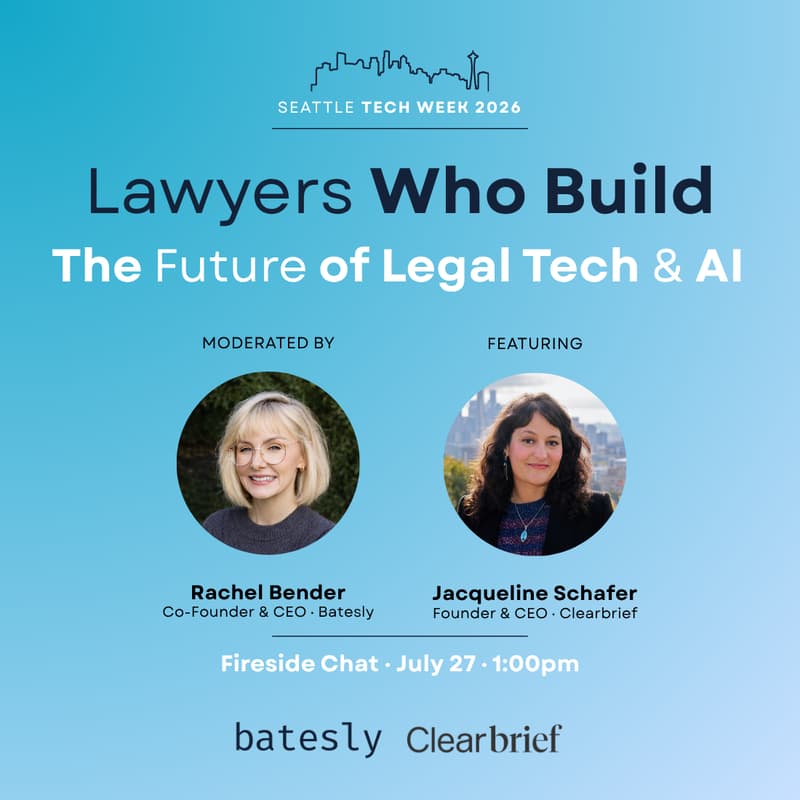 Cover Image for Lawyers Who Build: The Future of Legal Tech & AI | Batesly x Clearbrief