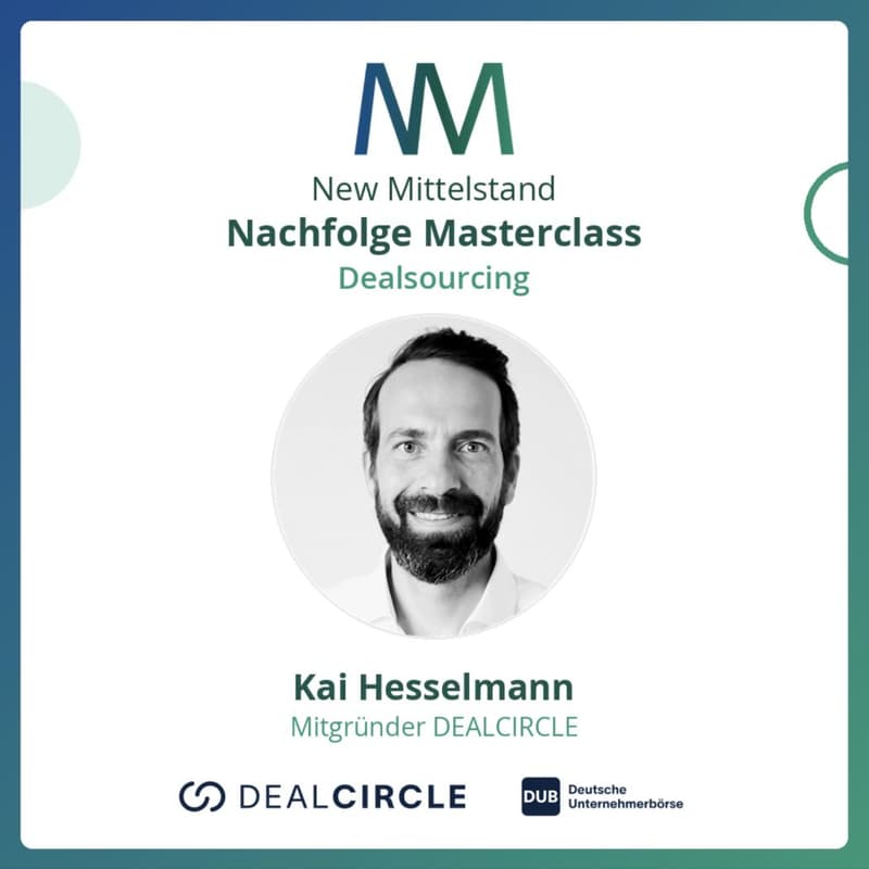 Cover Image for Nachfolge Masterclass Dealsourcing: Wie Nachfolger bei M&A-Beratern auf die Shortlist kommen
