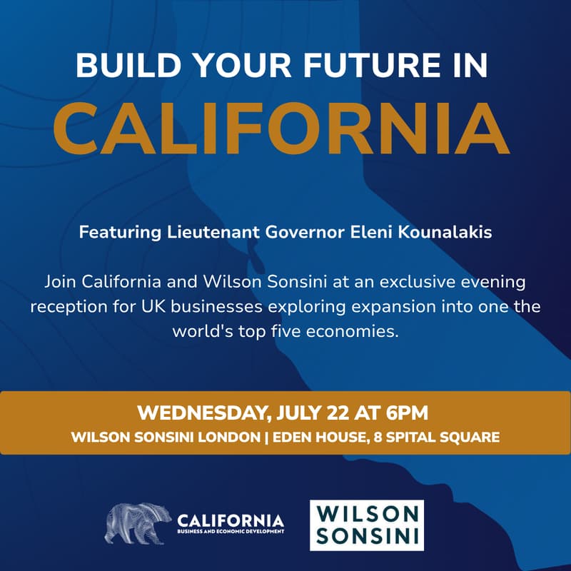 Cover Image for Invest in California Program and Networking Reception
