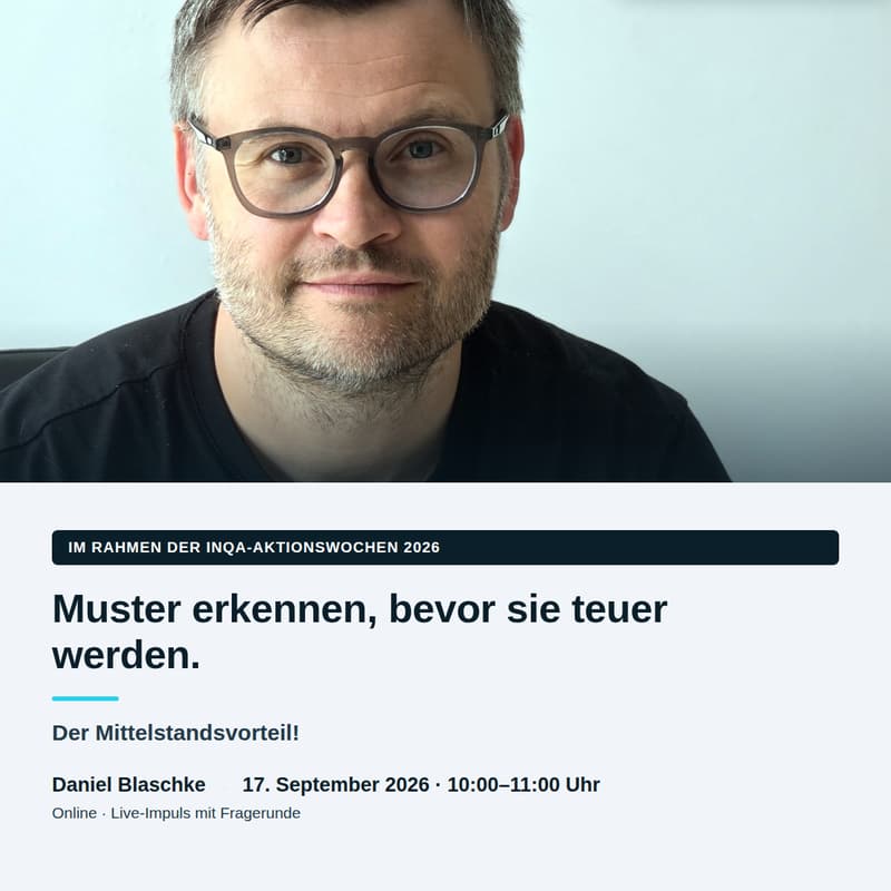Cover Image for Muster erkennen, bevor sie teuer werden. Der Mittelstandsvorteil!