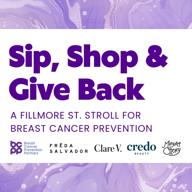 Cover Image for Sip, Shop & Give Back for Breast Cancer Prevention