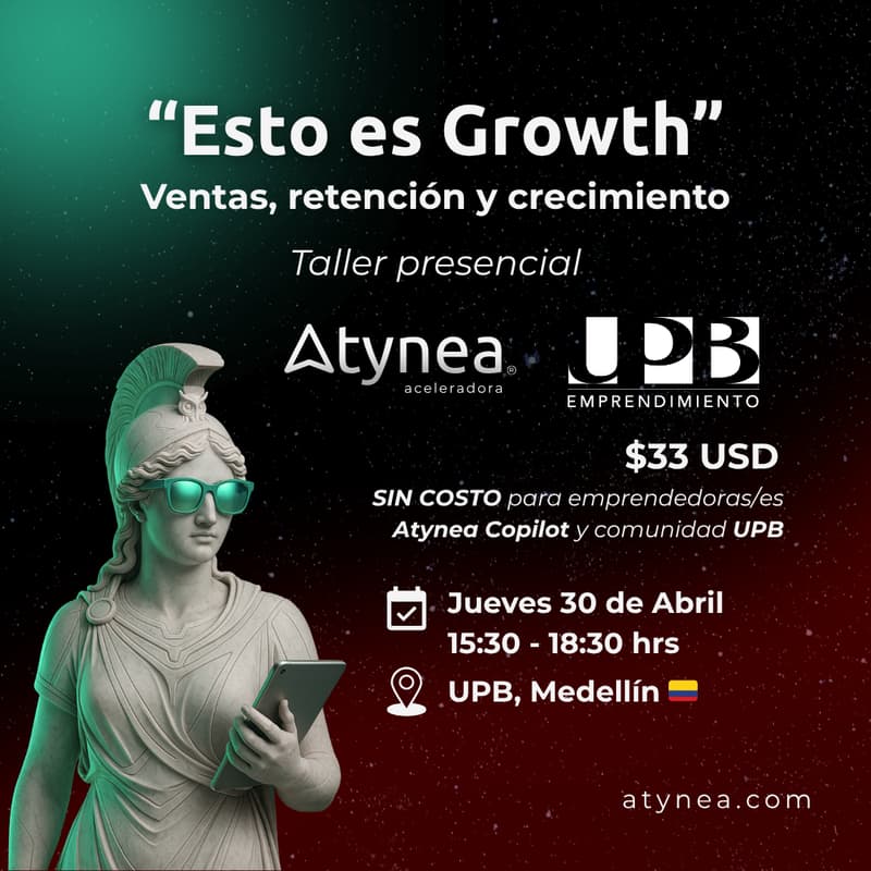 Cover Image for Taller "Esto es Growth" - Ventas, retención y crecimiento💥