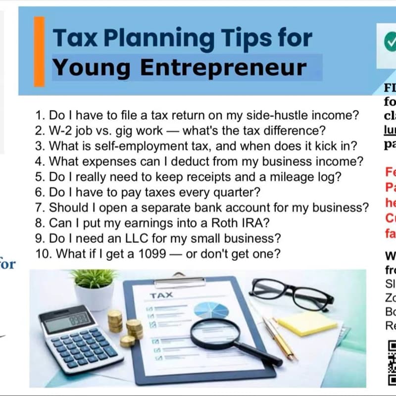 Cover Image for FLY: Tax Planning Tips for Young Entrepreneur