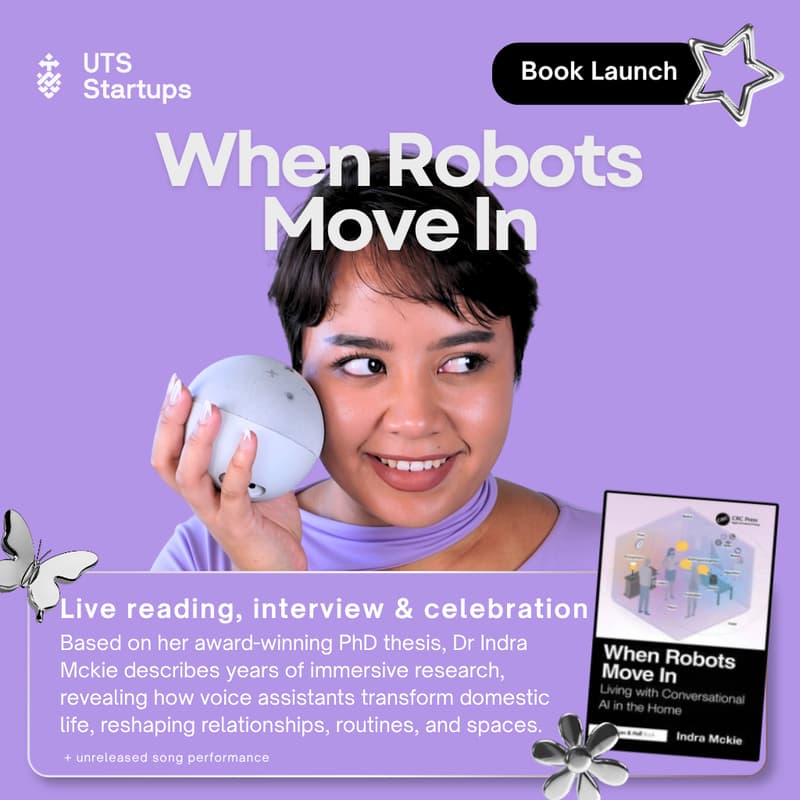 Cover Image for Book Launch: When Robots Move In by Dr Indra McKie