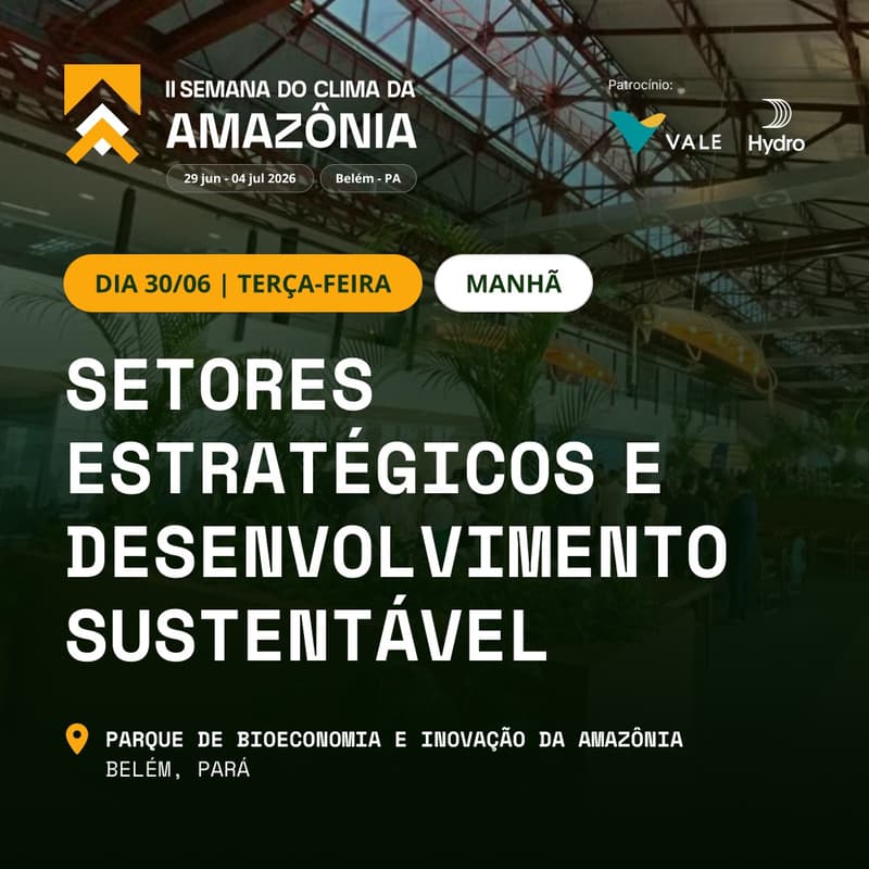 Cover Image for DIA 30 - Setores Estratégicos e Desenvolvimento Sustentável (Manhã)