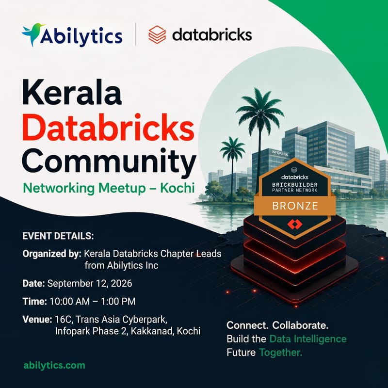 Cover Image for Kerala Databricks Community Networking Meetup - Kochi
