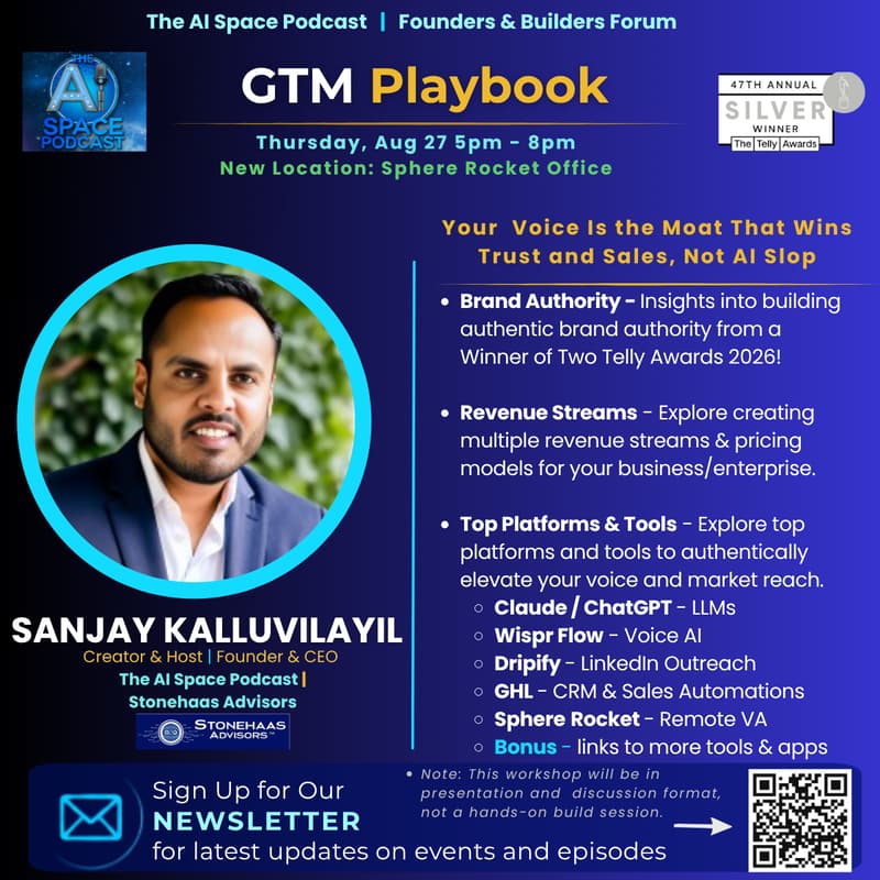 Cover Image for Founders & Builders Forum | GTM Playbook | Your Voice is the Moat that Wins Trust & Sales, Not AI Slop
