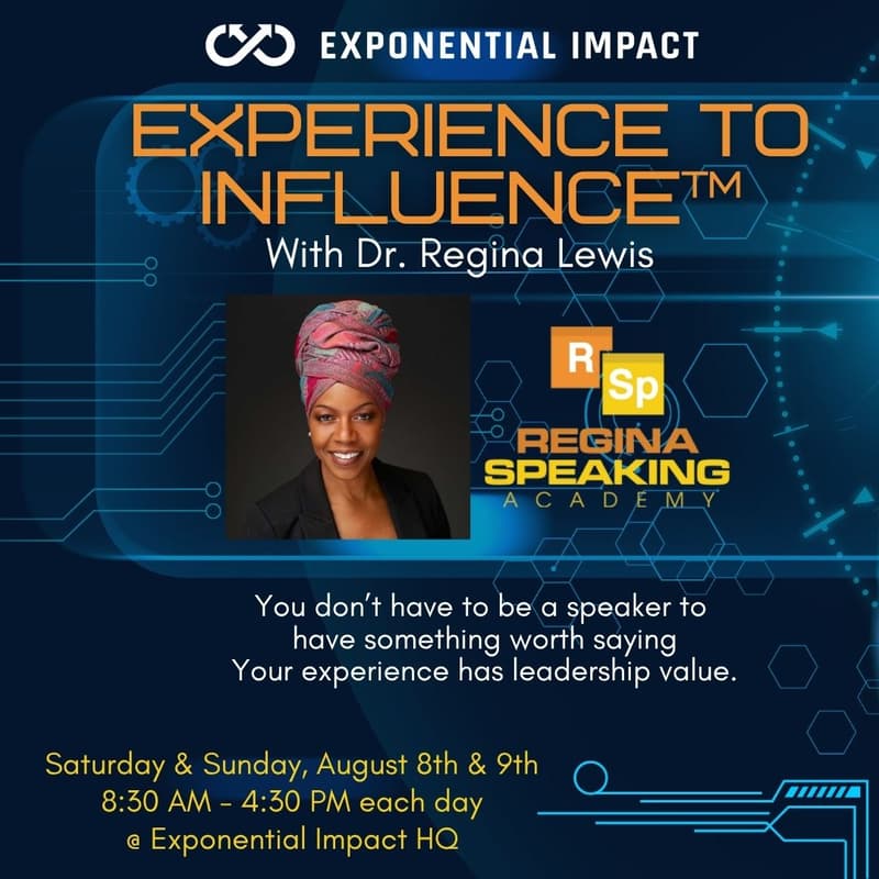 Cover Image for Experience To Influence with Dr. Regina Lewis