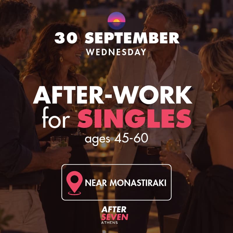 Cover Image for After Seven - Singles Evening in Monastiraki | 30 September | Ages 45-60