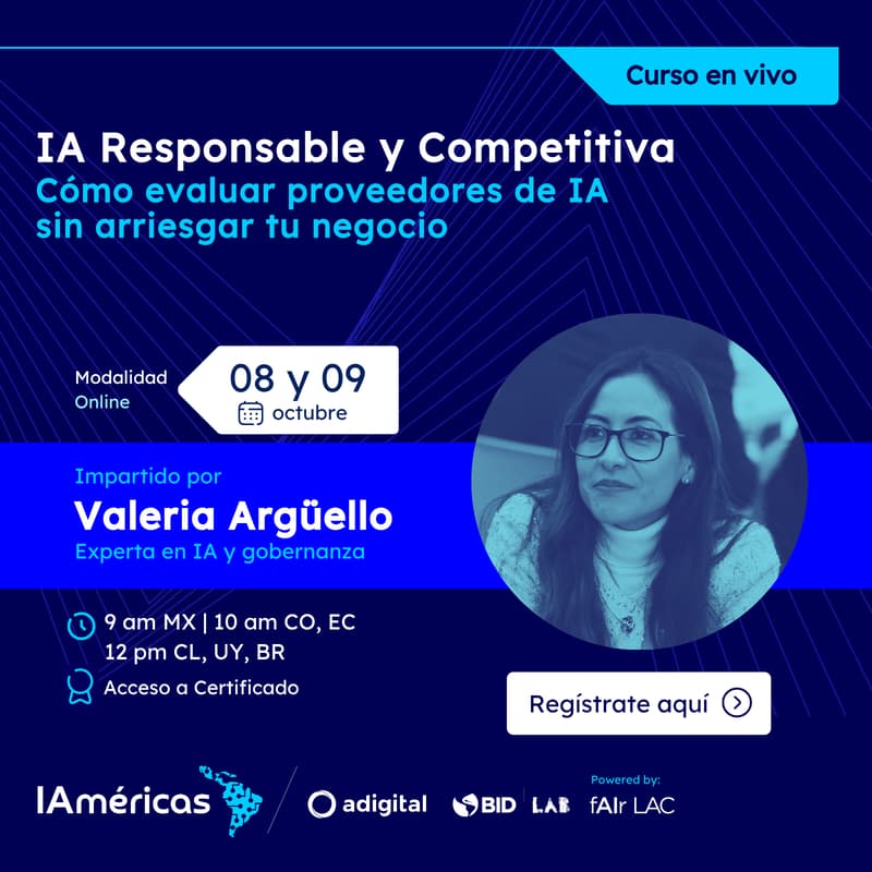 Cover Image for (8 y 9 Oct) IA Responsable y Competitiva
